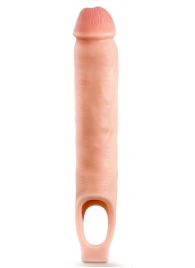 Телесная насадка-удлинитель 11.5 Inch Silicone Cock Sheath Penis Extender - 29,2 см. - Blush Novelties - в Грозном купить с доставкой