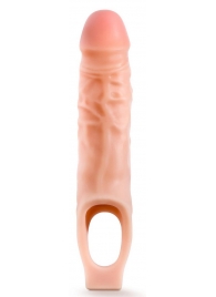 Телесная насадка на пенис 9 Inch Cock Sheath Extender - 22,2 см. - Blush Novelties - в Грозном купить с доставкой