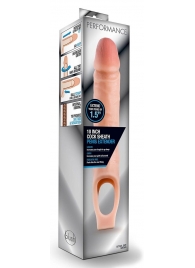 Телесная насадка на пенис 10 Inch Cock Sheath Extender - 25 см. - Blush Novelties - в Грозном купить с доставкой