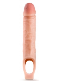 Телесная насадка на пенис 10 Inch Cock Sheath Extender - 25 см. - Blush Novelties - в Грозном купить с доставкой