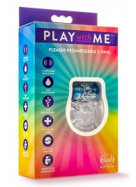 Фиолетовое эрекционное виброкольцо Pleaser Rechargeable C-Ring - Blush Novelties - в Грозном купить с доставкой