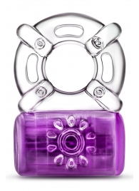 Фиолетовое эрекционное виброкольцо One Night Stand Vibrating C-Ring - Blush Novelties - в Грозном купить с доставкой