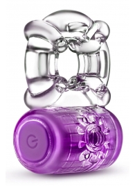 Фиолетовое эрекционное виброкольцо One Night Stand Vibrating C-Ring - Blush Novelties - в Грозном купить с доставкой