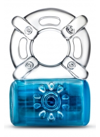 Синее эрекционное виброкольцо One Night Stand Vibrating C-Ring - Blush Novelties - в Грозном купить с доставкой