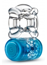 Синее эрекционное виброкольцо One Night Stand Vibrating C-Ring - Blush Novelties - в Грозном купить с доставкой