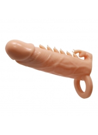 Телесная удлиняющая насадка Penis Sleeve Emmitt - 17 см. - Baile - в Грозном купить с доставкой