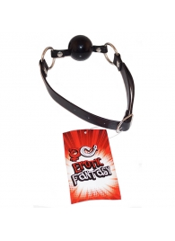 Силиконовый черный кляп-шарик на ремне Black Ballgag - Erotic Fantasy - купить с доставкой в Грозном