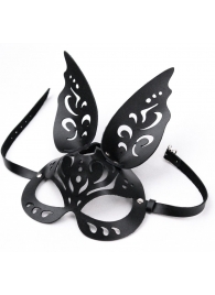 Черная ажурная маска  Зайка  с ушками - Crazy Handmade - купить с доставкой в Грозном