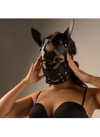 Черная маска  Собака  с ушками - Crazy Handmade - купить с доставкой в Грозном