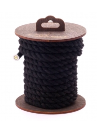 Черная хлопковая веревка для бондажа на катушке - 5 м. - Crazy Handmade - купить с доставкой в Грозном