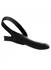 Черный кляп-страпон Masters Mini Face Fuck Strap-On - 14 см. - XR Brands - купить с доставкой в Грозном