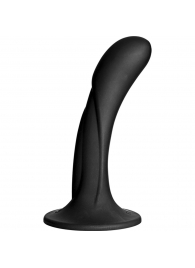 Черная изогнутая насадка Vac-U-Lock G-Spot - 16,5 см. - Doc Johnson - купить с доставкой в Грозном