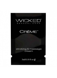 Крем для массажа и мастурбации Wicked Stroking and Massage Creme - 3 мл. - Wicked - купить с доставкой в Грозном