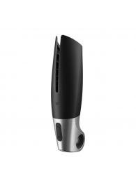 Черный мастурбатор с вибрацией Power Masturbator - Satisfyer - в Грозном купить с доставкой