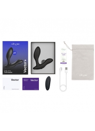 Черный анальный вибратор We-Vibe Vector+ - We-vibe - в Грозном купить с доставкой