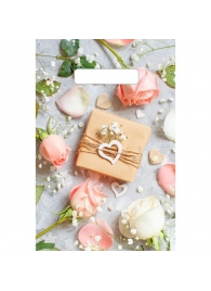 Полиэтиленовый пакет  Подарочек  с вырубной усиленной ручкой - 20 х 30 см. - Сима-Ленд - купить с доставкой в Грозном