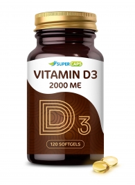 Пищевая добавка SuperCaps VITAMIN D3 2000 ME - 120 капсул - SuperCaps - купить с доставкой в Грозном