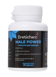 Капсулы для мужчин Erotichard male power - 20 капсул (0,370 гр.) - Erotic Hard - купить с доставкой в Грозном