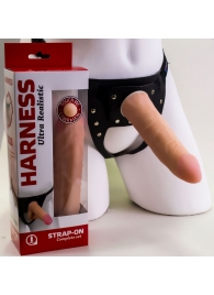 Страпон Харнесс из трусиков и насадки-фаллоса - 17,5 см. - LOVETOY (А-Полимер) - купить с доставкой в Грозном
