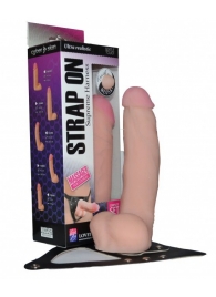 Реалистичный фаллос на поясе Harness - 20,5 см. - LOVETOY (А-Полимер) - купить с доставкой в Грозном