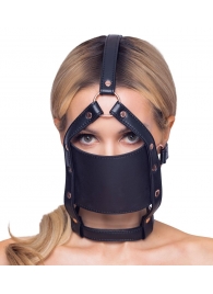 Черный намордник с кляпом-шаром Head Harness With A Gag - Orion - купить с доставкой в Грозном