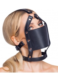 Черный намордник с кляпом-шаром Head Harness With A Gag - Orion - купить с доставкой в Грозном