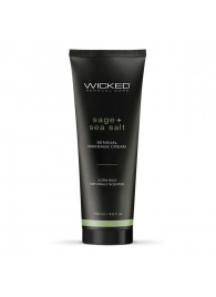 Массажный легкий крем WICKED Sage plus Sea Salt - 120 мл. - Wicked - купить с доставкой в Грозном