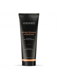 Массажный легкий крем WICKED Orange Blossom plus Patchouli - 120 мл. - Wicked - купить с доставкой в Грозном