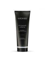 Массажный легкий крем WICKED Stripped plus Bare - 120 мл. - Wicked - купить с доставкой в Грозном