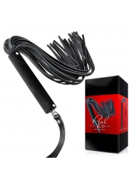 Черная кожаная плеть-флоггер - 84 см. - Notabu - купить с доставкой в Грозном