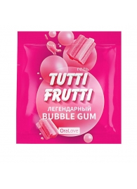 Пробник гель-смазки Tutti-frutti со вкусом бабл-гам - 4 гр. - Биоритм - купить с доставкой в Грозном