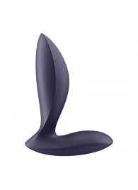 Фиолетовый анальный вибростимулятор Power Plug - Satisfyer - в Грозном купить с доставкой