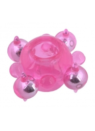 Эрекционное кольцо c бусинками - Toyfa Basic - в Грозном купить с доставкой