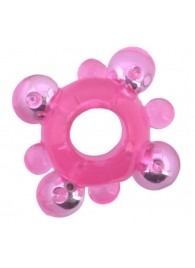 Эрекционное кольцо c бусинками - Toyfa Basic - в Грозном купить с доставкой