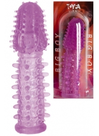 Фиолетовая насадка, удлиняющая половой член - 13,5 см. - Toyfa Basic - в Грозном купить с доставкой