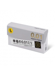 Презервативы Sagami Original 0.02 L-size увеличенного размера - 5 шт. - Sagami - купить с доставкой в Грозном