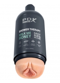Телесный мастурбатор-вагина Shower Therapy Milk Me Honey - Pipedream - в Грозном купить с доставкой