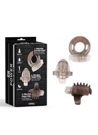 Набор из 3 дымчатых эрекционных колец с вибрацией Teasers Ring Kit - Chisa - в Грозном купить с доставкой