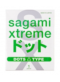 Презерватив Sagami Xtreme Type-E с точками - 1 шт. - Sagami - купить с доставкой в Грозном