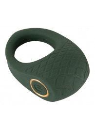 Зеленое эрекционное виброкольцо Luxurious Vibro Cock Ring - Orion - в Грозном купить с доставкой