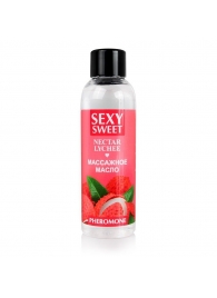 Массажное масло Sexy Sweet Nectar Lychee с феромонами и ароматом личи - 75 мл. - Биоритм - купить с доставкой в Грозном
