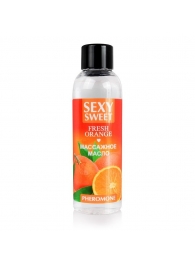 Массажное масло Sexy Sweet Fresh Orange с ароматом апельсина и феромонами - 75 мл. - Биоритм - купить с доставкой в Грозном
