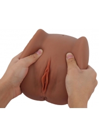 Мастурбатор Black Beauty - вагина и анус - S-HANDE - в Грозном купить с доставкой