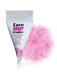 Съедобное согревающее массажное масло Love Me Tender Cotton Candy с ароматом сладкой ваты - 10 мл. - Love to Love - купить с доставкой в Грозном