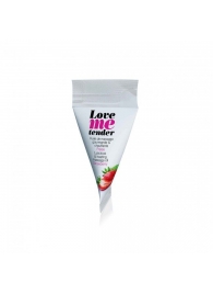 Съедобное согревающее массажное масло Love Me Tender Strawberry с ароматом клубники - 10 мл. - Love to Love - купить с доставкой в Грозном