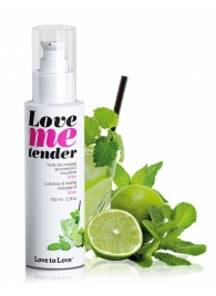 Съедобное согревающее массажное масло Love Me Tender Mojito с ароматом мохито - 100 мл. - Love to Love - купить с доставкой в Грозном