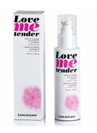 Съедобное согревающее массажное масло Love Me Tender Cotton Candy с ароматом сладкой ваты - 100 мл. - Love to Love - купить с доставкой в Грозном
