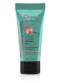 Съедобный интимный гель Orgie Lube Tube Cocktail Strawberry Mojito - 50 мл. - ORGIE - купить с доставкой в Грозном