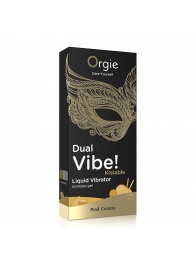 Съедобный гель Dual Vibe Pina Colada с эффектом вибрации и вкусом коктейля пина колада - 15 мл. - ORGIE - купить с доставкой в Грозном