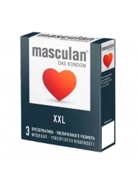 Презервативы увеличенного размера Masculan XXL - 3 шт. - Masculan - купить с доставкой в Грозном